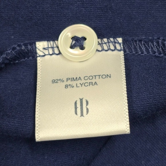 Holderness Bourne Polo Shirt Mens Large Blue‎ Tailored Fit Short Sleeve Pullover - Picture 6 of 10